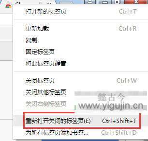 Chrome谷歌浏览器怎么打开（恢复）刚才关闭的网页？ - 第2张 - 懿古今(www.yigujin.cn)